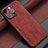 Custodia Lusso Pelle Cover LS1 per Apple iPhone 13 Pro Max Rosso