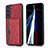 Custodia Lusso Pelle Cover M03T per Samsung Galaxy S22 5G Rosso