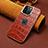 Custodia Lusso Pelle Cover MT3 per Apple iPhone 15 Pro Max Rosso