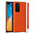 Custodia Lusso Pelle Cover N02 per Huawei P40 Arancione
