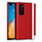 Custodia Lusso Pelle Cover N02 per Huawei P40 Rosso