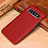 Custodia Lusso Pelle Cover P01 per Samsung Galaxy S10 Plus Rosso