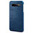 Custodia Lusso Pelle Cover P02 per Samsung Galaxy S10 Plus Blu