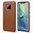 Custodia Lusso Pelle Cover P04 per Huawei Mate 20 Pro Marrone