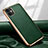 Custodia Lusso Pelle Cover per Apple iPhone 12 Mini Verde