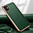 Custodia Lusso Pelle Cover per Apple iPhone 12 Verde