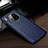 Custodia Lusso Pelle Cover per Huawei Mate 30 5G Blu