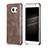 Custodia Lusso Pelle Cover per Samsung Galaxy Note 5 N9200 N920 N920F Marrone