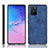 Custodia Lusso Pelle Cover per Samsung Galaxy S10 Lite Blu