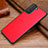 Custodia Lusso Pelle Cover per Samsung Galaxy S21 5G Rosso