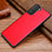 Custodia Lusso Pelle Cover per Samsung Galaxy S21 Plus 5G Rosso