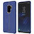 Custodia Lusso Pelle Cover per Samsung Galaxy S9 Plus Blu