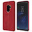 Custodia Lusso Pelle Cover per Samsung Galaxy S9 Plus Rosso