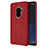 Custodia Lusso Pelle Cover per Samsung Galaxy S9 Plus Rosso