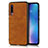 Custodia Lusso Pelle Cover per Xiaomi Mi 9 Arancione