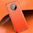 Custodia Lusso Pelle Cover per Xiaomi Poco F2 Pro Arancione