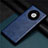 Custodia Lusso Pelle Cover R01 per Huawei Mate 40E 5G Blu
