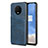 Custodia Lusso Pelle Cover R01 per OnePlus 7T Blu