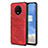 Custodia Lusso Pelle Cover R01 per OnePlus 7T Rosso