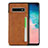 Custodia Lusso Pelle Cover R01 per Samsung Galaxy S10 5G Arancione