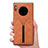 Custodia Lusso Pelle Cover R02 per Huawei Mate 30 5G Arancione