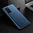 Custodia Lusso Pelle Cover R02 per Huawei P40 Blu