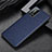 Custodia Lusso Pelle Cover R02 per Huawei P40 Pro+ Plus Blu