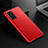Custodia Lusso Pelle Cover R02 per Huawei P40 Rosso