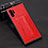 Custodia Lusso Pelle Cover R02 per Samsung Galaxy Note 10 Plus 5G Rosso