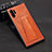 Custodia Lusso Pelle Cover R02 per Samsung Galaxy Note 10 Plus Arancione