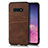 Custodia Lusso Pelle Cover R02 per Samsung Galaxy S10e Marrone