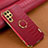 Custodia Lusso Pelle Cover R02 per Samsung Galaxy S22 Ultra 5G Rosso