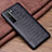 Custodia Lusso Pelle Cover R03 per Huawei Nova 7 SE 5G Nero