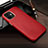 Custodia Lusso Pelle Cover R04 per Apple iPhone 12 Rosso