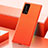 Custodia Lusso Pelle Cover R04 per Huawei P40 Pro+ Plus Arancione