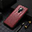 Custodia Lusso Pelle Cover R05 per Huawei Mate 20 X 5G Rosso