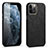 Custodia Lusso Pelle Cover R06 per Apple iPhone 12 Pro Max Nero