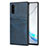 Custodia Lusso Pelle Cover R06 per Samsung Galaxy Note 10 5G Blu