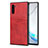 Custodia Lusso Pelle Cover R06 per Samsung Galaxy Note 10 5G Rosso