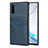 Custodia Lusso Pelle Cover R06 per Samsung Galaxy Note 10 Blu