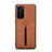 Custodia Lusso Pelle Cover R07 per Huawei P40 Arancione