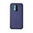 Custodia Lusso Pelle Cover R07 per OnePlus 8 Pro Blu