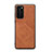 Custodia Lusso Pelle Cover R08 per Huawei P40 Arancione