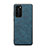 Custodia Lusso Pelle Cover R08 per Huawei P40 Blu