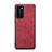 Custodia Lusso Pelle Cover R08 per Huawei P40 Rosso