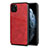 Custodia Lusso Pelle Cover R15 per Apple iPhone 11 Pro Rosso