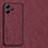 Custodia Lusso Pelle Cover S01 per Xiaomi Redmi 12 5G Rosso