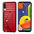 Custodia Lusso Pelle Cover S01D per Samsung Galaxy A50S Rosso
