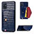 Custodia Lusso Pelle Cover S01D per Samsung Galaxy A51 4G Blu