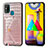 Custodia Lusso Pelle Cover S01D per Samsung Galaxy M21s Oro Rosa